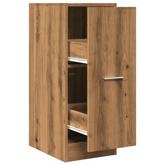 Apothekerskast 30x41x77,5 cm bewerkt hout artisanaal eikenkleur 2