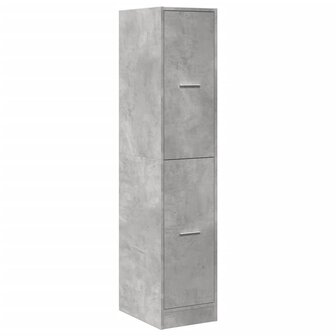 Apothekerskast 30x41x144,5 cm bewerkt hout betongrijs 3