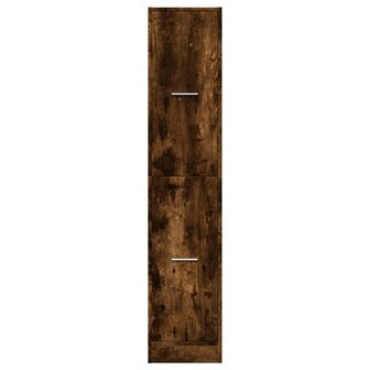 Apothekerskast 30x41x144,5 cm bewerkt hout gerookt eikenkleurig 5