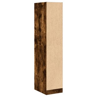 Apothekerskast 30x41x144,5 cm bewerkt hout gerookt eikenkleurig 7