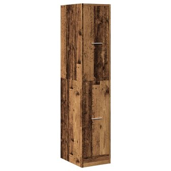 Apothekerskast 30x41x144,5 cm bewerkt hout oud houtkleurig 3