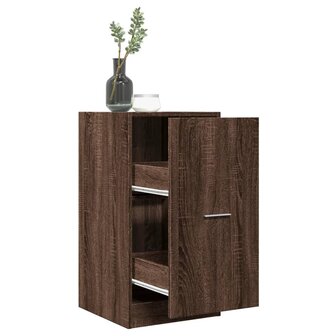 Apothekerskast 40x41x77,5 cm bewerkt hout bruin eikenkleurig 1