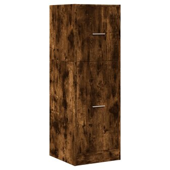 Apothekerskast 40x41x118 cm bewerkt hout gerookt eikenkleurig 3