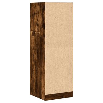 Apothekerskast 40x41x118 cm bewerkt hout gerookt eikenkleurig 7