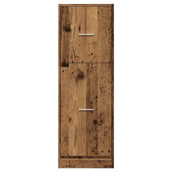 Apothekerskast 40x41x118 cm bewerkt hout oud houtkleurig 5