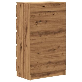 Ladekast 60x36x103 cm bewerkt hout artisanaal eikenkleur 6