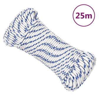 Boot touw 5 mm 25 m polypropyleen wit 1