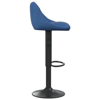 Barkruk fluweel blauw 4