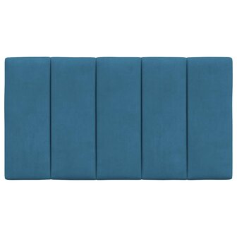 Hoofdbordkussen 90 cm fluweel blauw 5