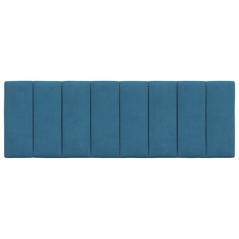 Hoofdbordkussen 140 cm fluweel blauw 5