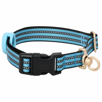 Hondentuigje met riem en halsband verstelbaar XL blauw 6