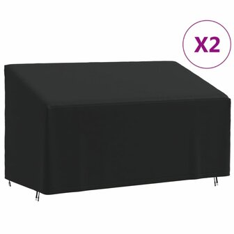 Tuinhoezen 2 st voor 3-zitsbank 420D 175x85x68/94 cm oxford 1