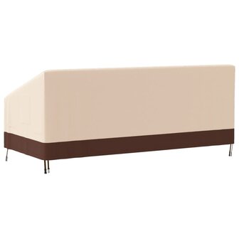 Tuinhoes 3-zitsbank 600D 204x86x48/73 cm oxford beige 5