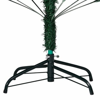 Kunstkerstboom met verlichting en kerstballen 180 cm PVC groen 5