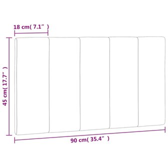 Hoofdbordkussen 90 cm fluweel donkergroen 10