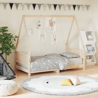 Kinderbedframe 80x160 cm massief grenenhout 1