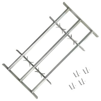 Raambeveiliging verstelbaar met 3 dwarsstangen 700-1050 mm 1