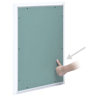 Toegangspaneel met aluminium frame en gipsplaat 300x600 mm 3