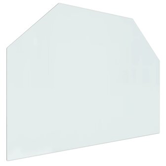 Glasplaat openhaard zeshoekig 80x60 cm 2