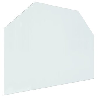 Glasplaat openhaard zeshoekig 80x60 cm 2