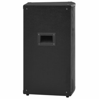 Hifi-podiumluidspreker passief 1000 W 37x37x64 cm zwart 4