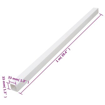 Kabelgoot 33x33 mm 10 m PVC 9