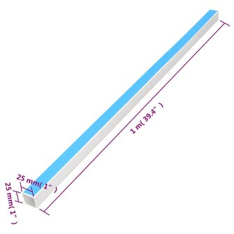 Kabelgoot zelfklevend 25x25 mm 10 m PVC 8