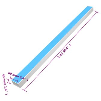 Kabelgoot zelfklevend 60x40 mm 10 m PVC 8