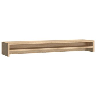 Monitorstandaard 100x24x13 cm bewerkt hout sonoma eikenkleurig 2