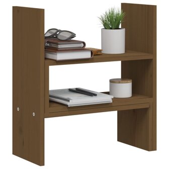 Monitorstandaard (39-72)x17x43 cm grenenhout honingbruin 5