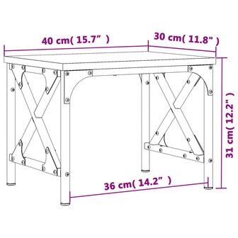 Printerstandaard 40x30x31 cm bewerkt hout sonoma eikenkleurig 9