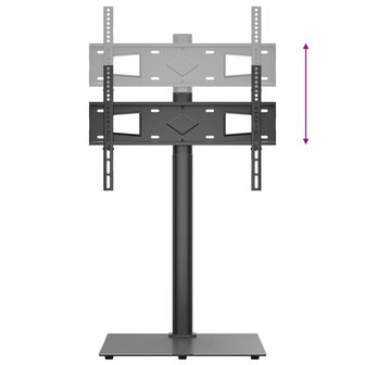 Tv-standaard hoekmodel 1-laags voor 32-65 inch zwart 8