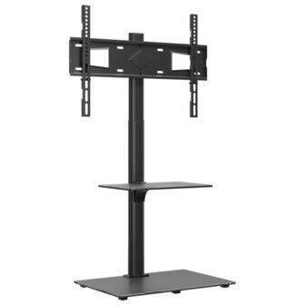 Tv-standaard hoekmodel 2-laags voor 32-65 inch zwart 2