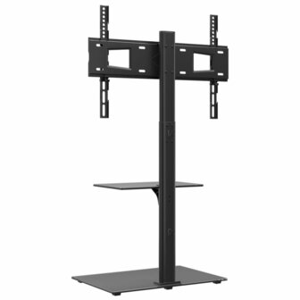 Tv-standaard hoekmodel 2-laags voor 32-65 inch zwart 5