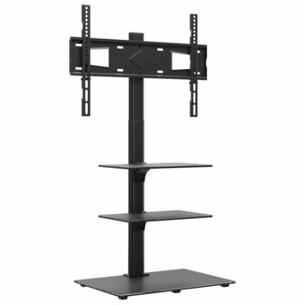 Tv-standaard hoekmodel 3-laags voor 32-65 inch zwart 2