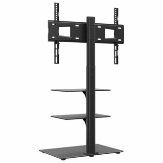 Tv-standaard hoekmodel 3-laags voor 32-65 inch zwart 5