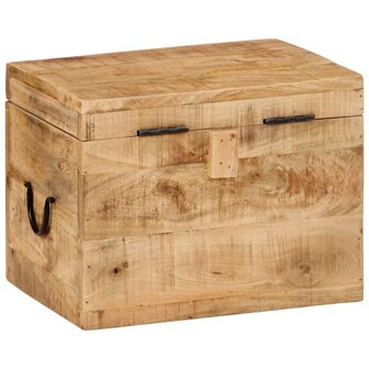 Opbergbox 39x28x31 cm massief mangohout 4