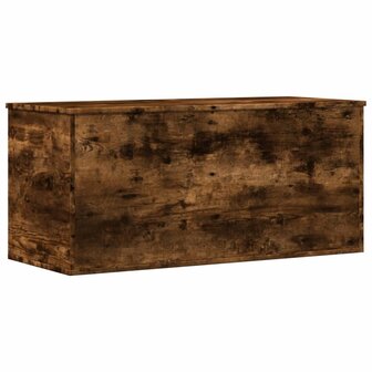 Opbergbox 100x42x46 cm bewerkt hout gerookt eikenkleurig 6