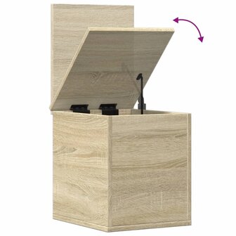 Opbergbox 30x35x35 cm bewerkt hout sonoma eikenkleurig 8