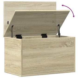 Opbergbox 60x35x35 cm bewerkt hout sonoma eikenkleurig 8