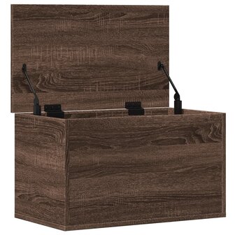 Opbergbox 60x35x35 cm bewerkt hout bruin eikenkleurig 7