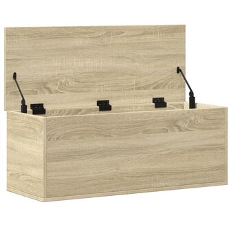 Opbergbox 90x35x35 cm bewerkt hout sonoma eikenkleurig 7