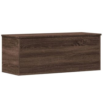 Opbergbox 90x35x35 cm bewerkt hout bruin eikenkleur 2