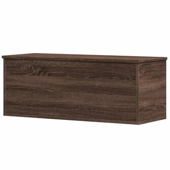 Opbergbox 90x35x35 cm bewerkt hout bruin eikenkleur 6