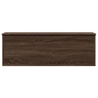 Opbergbox 102x35x35 cm bewerkt hout bruin eikenkleur 4