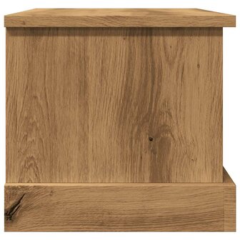 Opbergbox 30x50x28 cm bewerkt hout artisanaal eikenkleurig 7