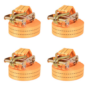 Spanbanden 1 ton 6mx38mm oranje 4 st 1