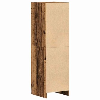 Keukenkast 38x41,5x131,5 cm bewerkt hout oud houtkleurig 7