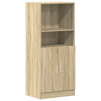 Keukenkast 57x41,5x131,5 cm bewerkt hout sonoma eikenkleurig 2