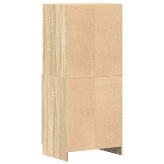 Keukenkast 57x41,5x131,5 cm bewerkt hout sonoma eikenkleurig 7